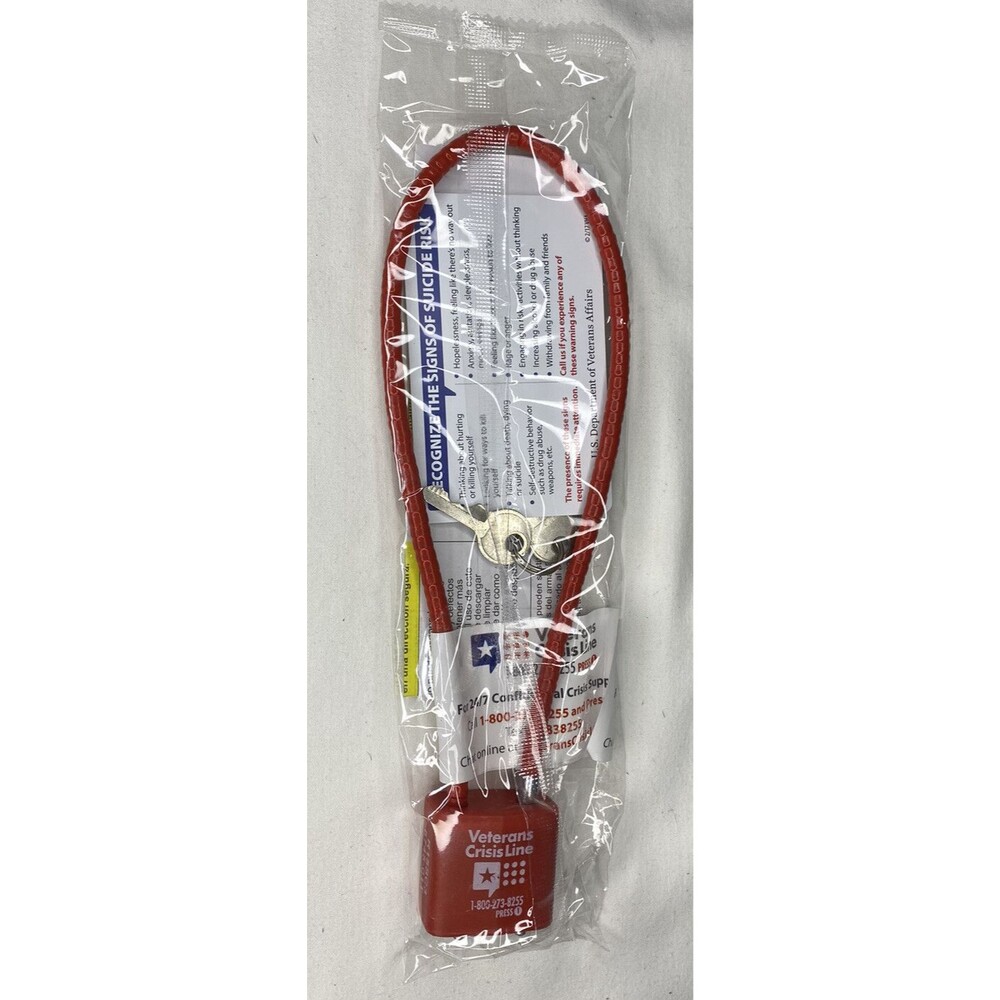 Regal Gun Cable Locks R15SC3, 5745-01T, Red New 2 Keys